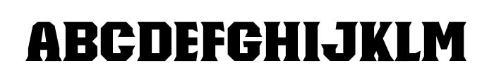 Knucklehead Serif Ultra Black Font LOWERCASE