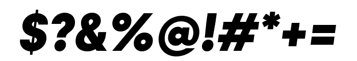 Konnect ExtraBold Italic Font OTHER CHARS