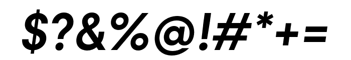 Konnect Medium Italic Font OTHER CHARS