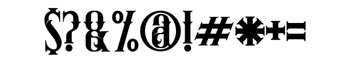 Krakatao Regular Font OTHER CHARS