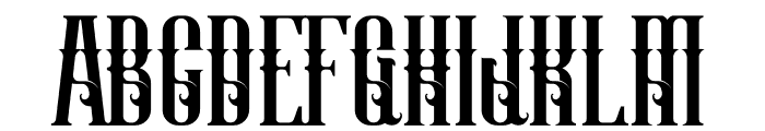 Krakatao Regular Font UPPERCASE
