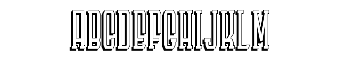 LANDdeuh Shadow Regular Font UPPERCASE