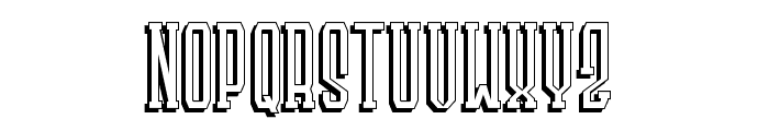 LANDdeuh Shadow Regular Font UPPERCASE