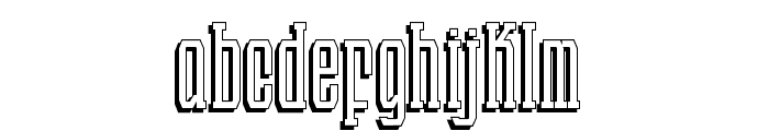 LANDdeuh Shadow Regular Font LOWERCASE