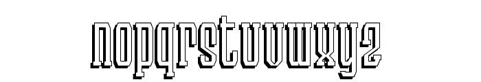 LANDdeuh Shadow Regular Font LOWERCASE