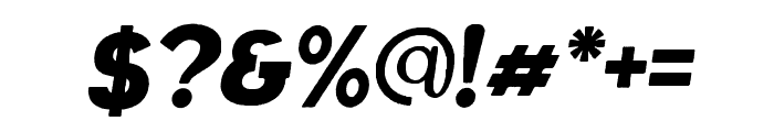 LOVINA Sans Serif Rough Italic Font OTHER CHARS