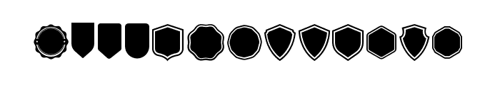 LSDingbats-Badge Font UPPERCASE
