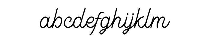 LSHarsey-Monoline Font LOWERCASE