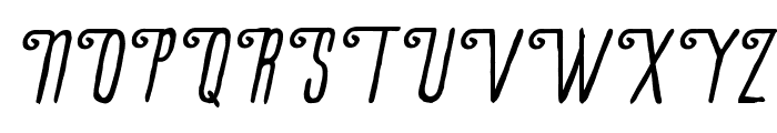 La Petitenget Bold Italic Font UPPERCASE