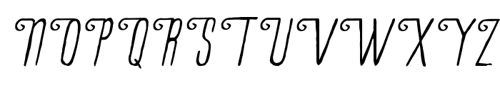 La Petitenget Italic Font UPPERCASE