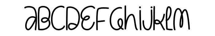 Lazy Cuties Font Regular Font LOWERCASE