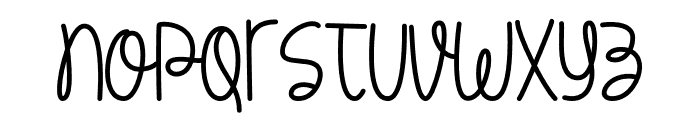 Lazy Cuties Font Regular Font LOWERCASE