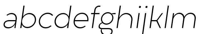 Liber Grotesque Family ExLt Obl Font LOWERCASE