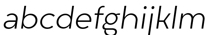 Liber Grotesque Family Lt Obl Font LOWERCASE