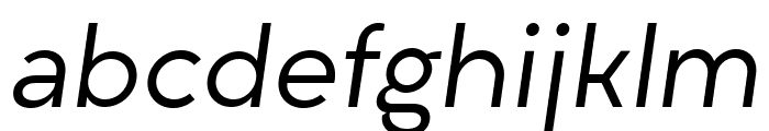 Liber Grotesque Family Oblique Font LOWERCASE