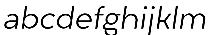 Liber Grotesque Family SmLt Obl Font LOWERCASE