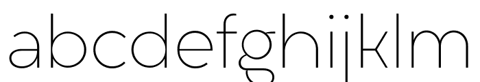 Liber Grotesque Family Thin Font LOWERCASE