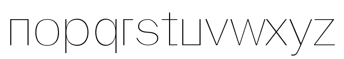 Linnett-Thin Font LOWERCASE