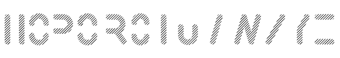 Locus Sans Lined One Font UPPERCASE