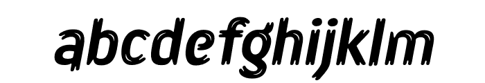 Lonkie Brush-Regular Italic Font LOWERCASE