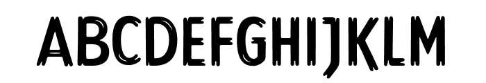 Lonkie Brush-Regular Font UPPERCASE