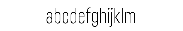 Lostfield Condensed light Font LOWERCASE