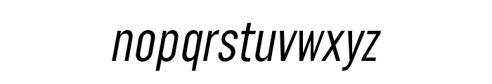 Lostfield Condensed regular italic Font LOWERCASE