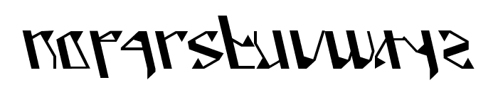Lower Ladle Font LOWERCASE