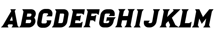 Luchador Oblique Font UPPERCASE