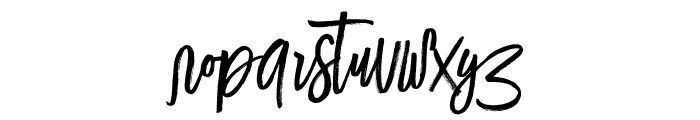 Lucky Fashion Alt Font LOWERCASE