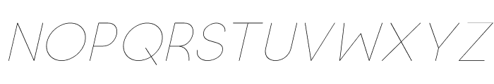 Luna Thin Italic Font LOWERCASE