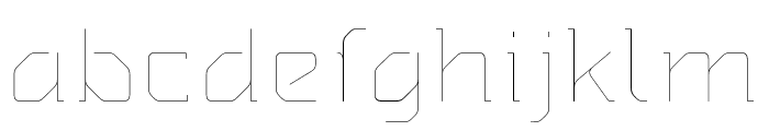 MMAgrafa-Hairline Font LOWERCASE