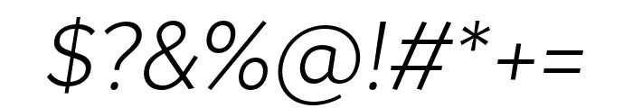 Magdelin Alt Light Italic Font OTHER CHARS