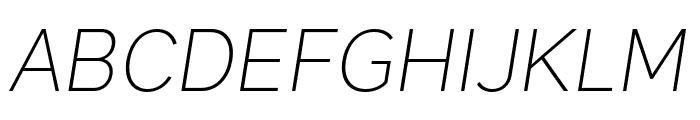 Magdelin ExtraLight Italic Font UPPERCASE