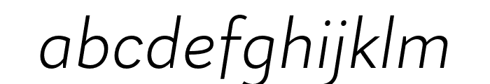 Magdelin Light Italic Font LOWERCASE