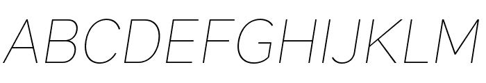 Magdelin Thin Italic Font UPPERCASE