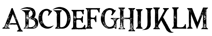 Majestic Black Grunge Font LOWERCASE