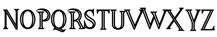 Majestic Black Inline Font LOWERCASE