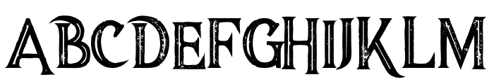 Majestic Bold Inline Grunge Font LOWERCASE