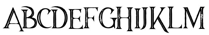 Majestic Inline Grunge Font LOWERCASE