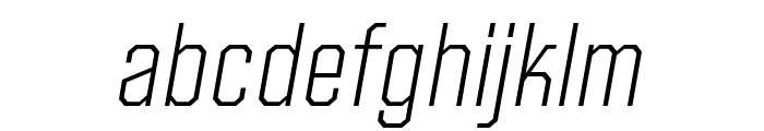 Mako-LightItalic Font LOWERCASE