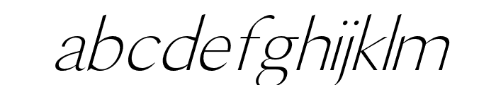 Maleah-Oblique Font LOWERCASE