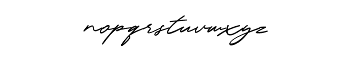 Mardiall Signature Font LOWERCASE