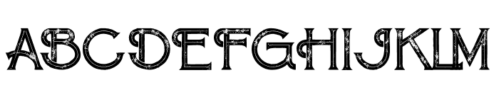 Maroon Inline Grunge Font UPPERCASE