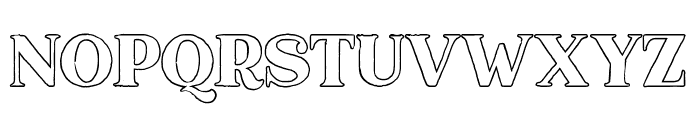Marquis Serif Outline Font UPPERCASE