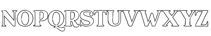 Marquis Serif Outline Font LOWERCASE