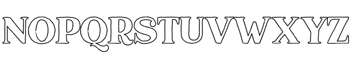 MarquisSerif-Outline Font LOWERCASE