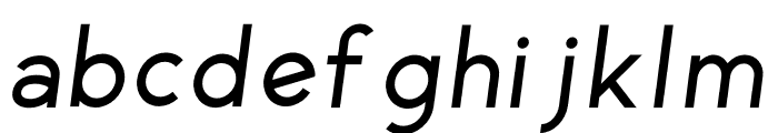 Maxim Sans Italic Font LOWERCASE