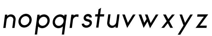 Maxim Sans Italic Font LOWERCASE