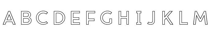 Median-LayerOutline Font UPPERCASE